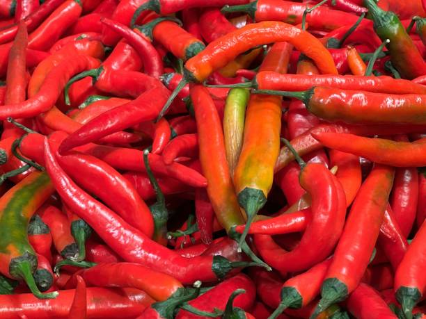 istock Red hot chili peppers vegetables. 1443576357
