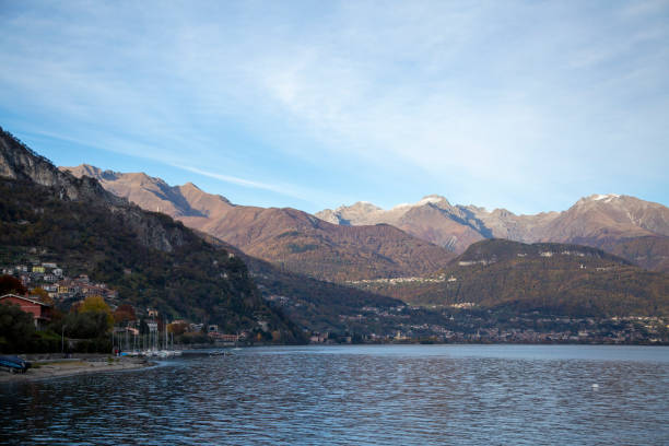 istock Lake landscape with mountains on the background, horizontal view 1443577456