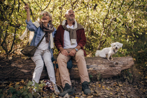 istock Mature couple enjoying in nature 1443578819