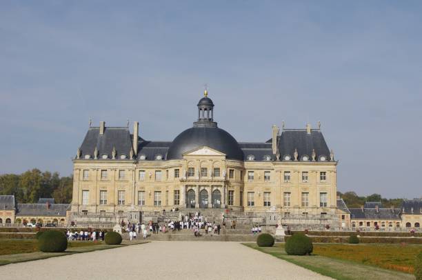 el castillo de vaux-le-vicomte - chateau de vaux le vicomte fotografías e imágenes de stock