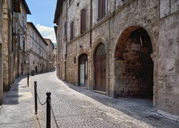 istock Rua Pretoriana in Ascoli Piceno, Marche Italy 1443579310