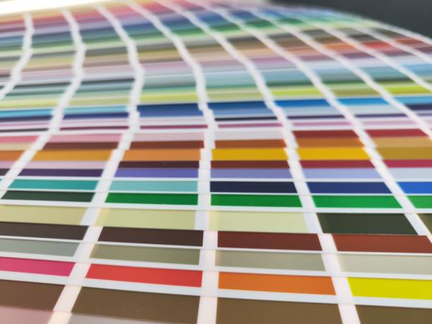 istock A color fan with many colors is open on the table 1443591373