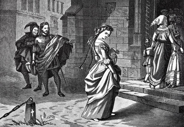 istock Mephistopheles and a couple outside a church 1443593769