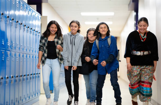 istock Best friends at school goofing around 1443600282