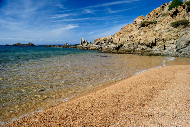 View of Cala Faa beach stock photo