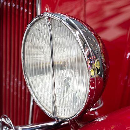 old car headlight