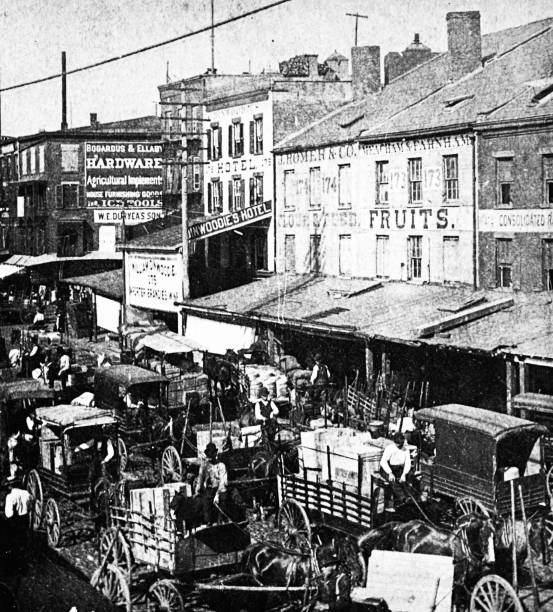 istock New York City, view on West street, 1880 1443608945