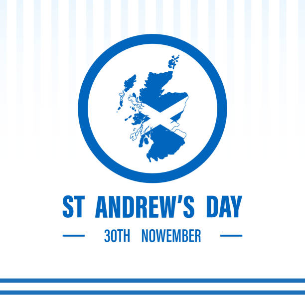 St. Andrew's day. National day in Scotland. It is celebrated on 30 November every year. Vector illustration,  St. Andrew's day. National day in Scotland. whitehall street stock illustrations