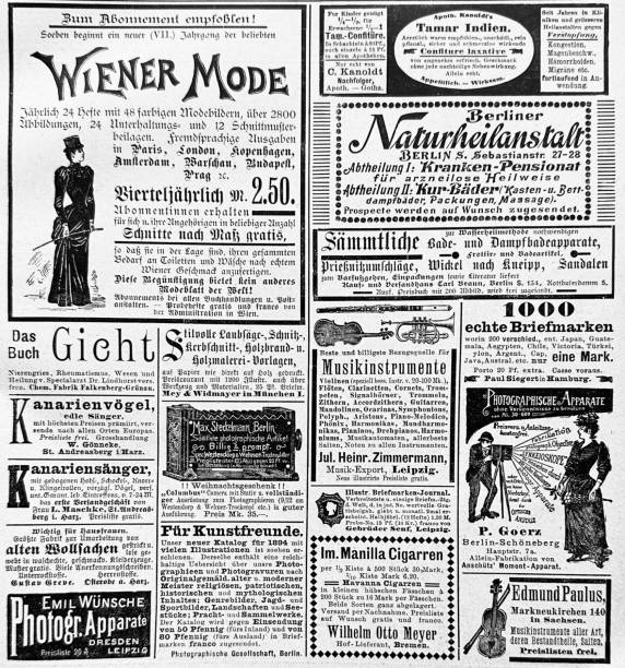 istock Ads in a German magazine of 1894 1443620792