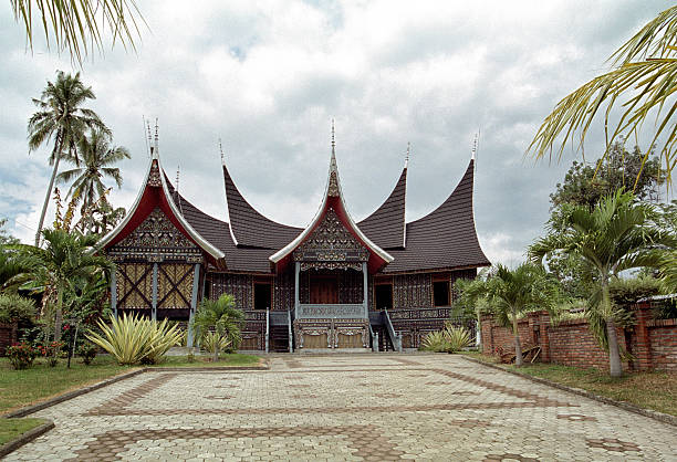 The Famous Istano Baso Pagar Ruyung, a Palace, heritage building with traditional Minangkabau design, a tourist destination in Tanah Datar, West Sumatera, Indonesia