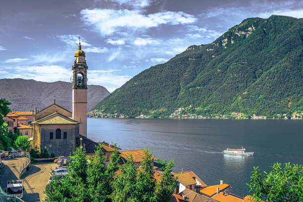 istock Panoramic view of Como lake, Italy 1443625554