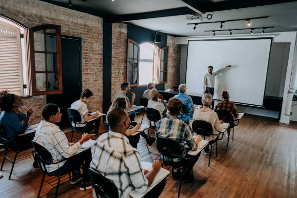 istock Adult students in the classroom 1443627408