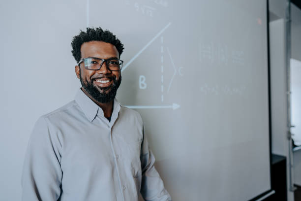 istock Portrait of a teacher teaching math 1443627464