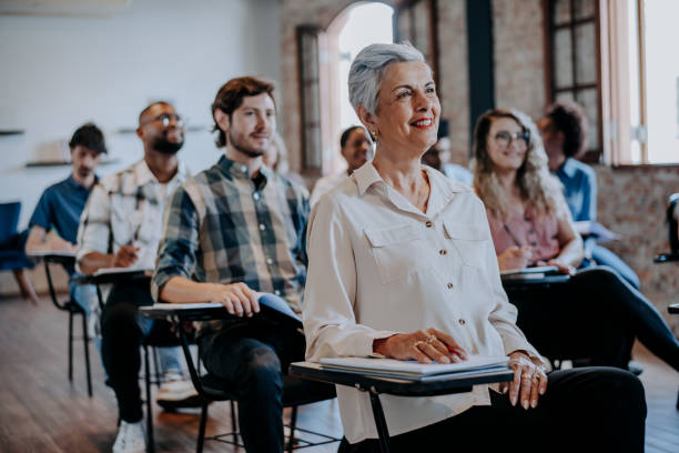 istock Adult students in the classroom 1443627520