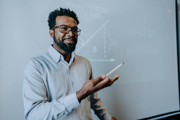 istock Portrait of a teacher teaching math 1443627536