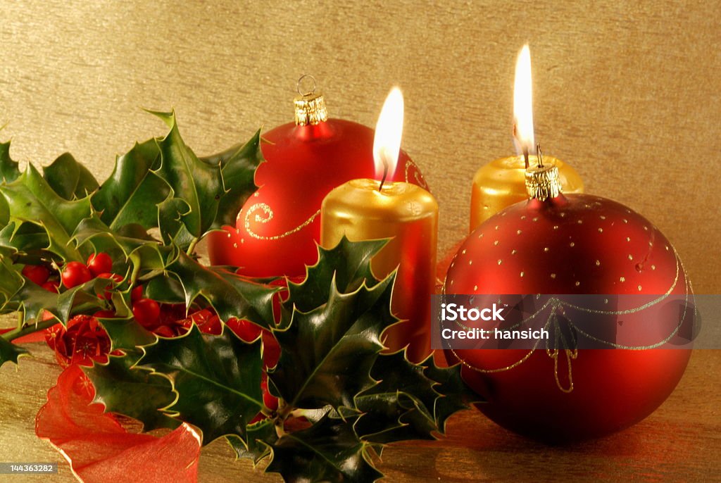 christmas still-life christmas gold-red still-life Advent Stock Photo