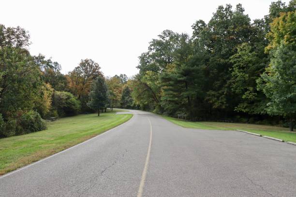 istock Empty Road in the Country 1443634955