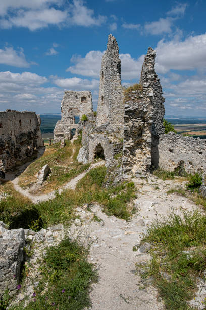 ruines du château de flavicky, slovaquie - 16611 photos et images de collection