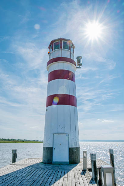 lighthouse on neusiedler see, austria - 16637 imagens e fotografias de stock