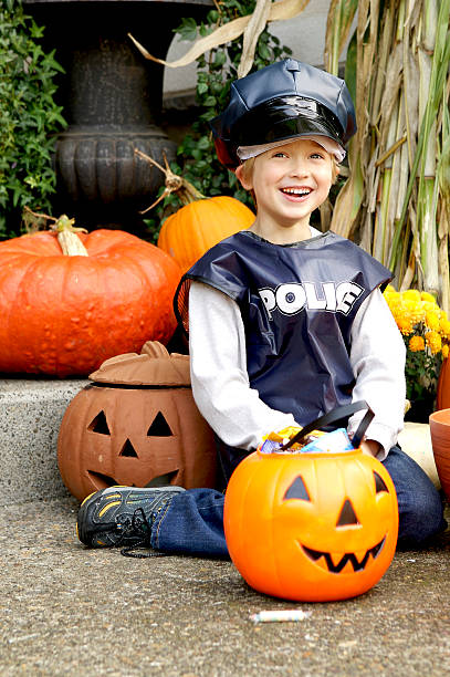 Little boy in Halloween Costume