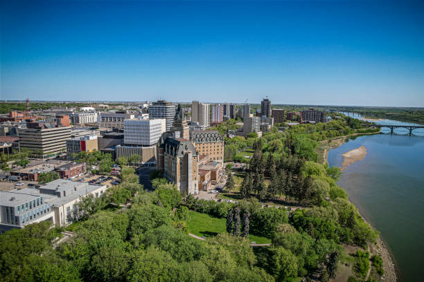 istock Aerial of Downtown Saskatoon 1443655577