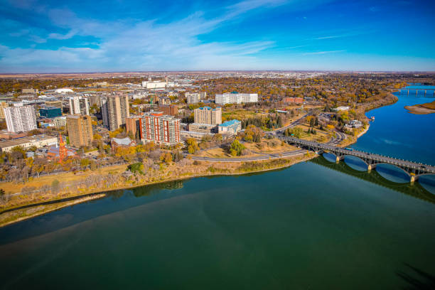 istock Aerial of Downtown Saskatoon 1443656594