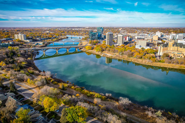 istock Aerial of Downtown Saskatoon 1443656598