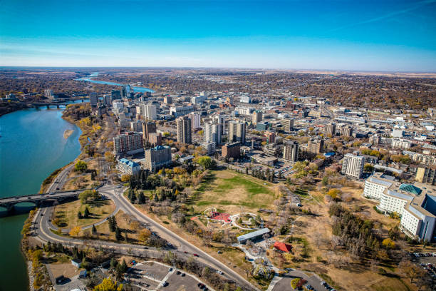 istock Aerial of Downtown Saskatoon 1443656859