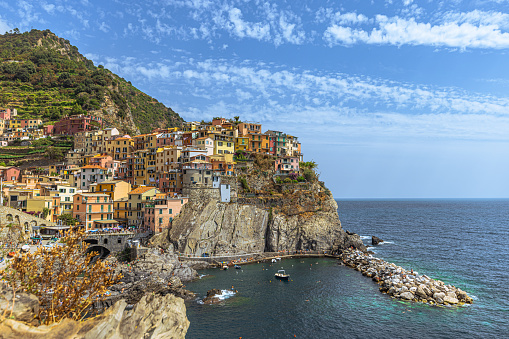 Scenic town of Manarola in Cinque Terre, Italy