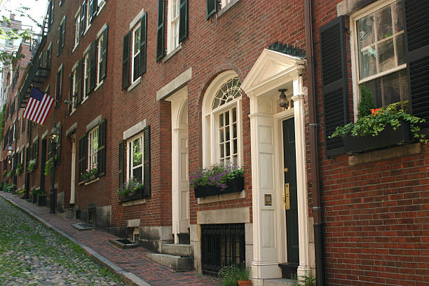 istock Colonial Boston Street 144366078