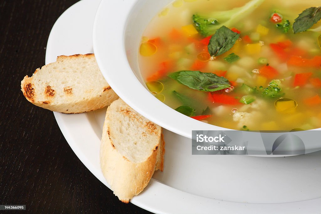 Soupe Minestrone de légumes - Photo de Aliment libre de droits