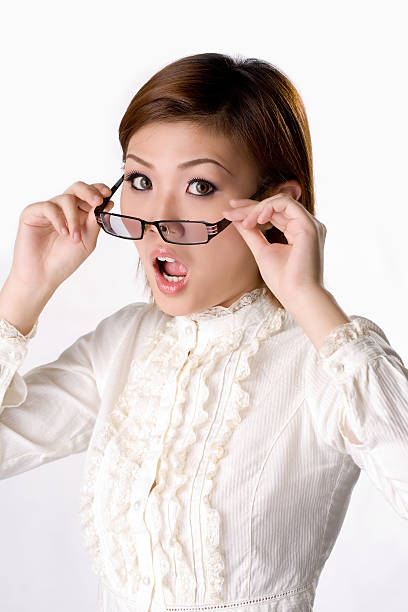 istock suprise white blouse female 144366399