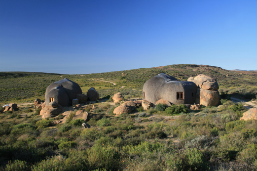 Thatched rondavels in the Namaqualand