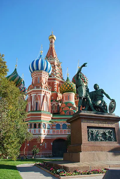 St. Basil cathedral in Russia, Moscow.
