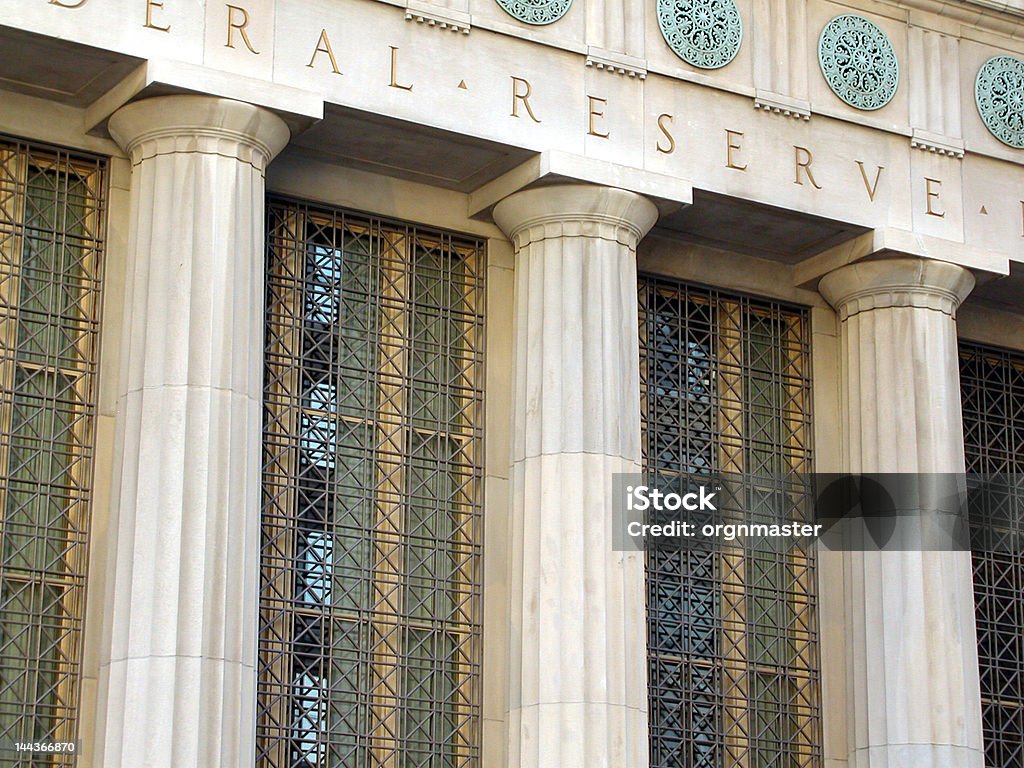 Federal Reserve Building OLYMPUS DIGITAL CAMERA          Federal Reserve Building - Washington DC Stock Photo