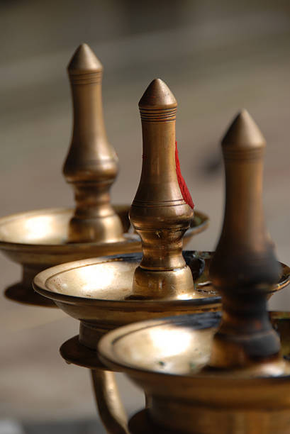 istock Traditional Lamp - three lamps connected to one 144367769