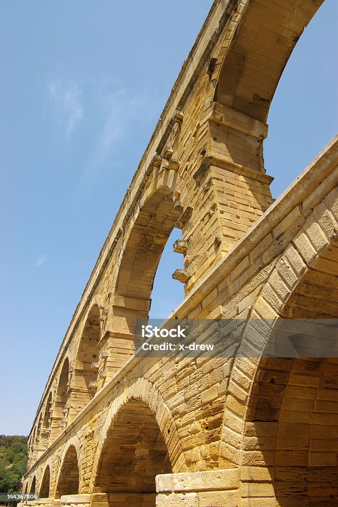 Pont du Garde führen zu einer Fragmentierung - Lizenzfrei Alt Stock-Foto