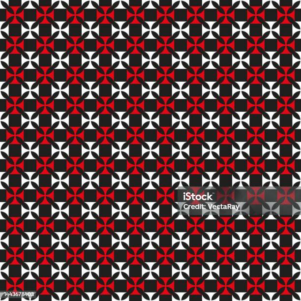 Pattern Medival Abstract Seamless Medieval Cross Pattern Background Stock Illustration ...
