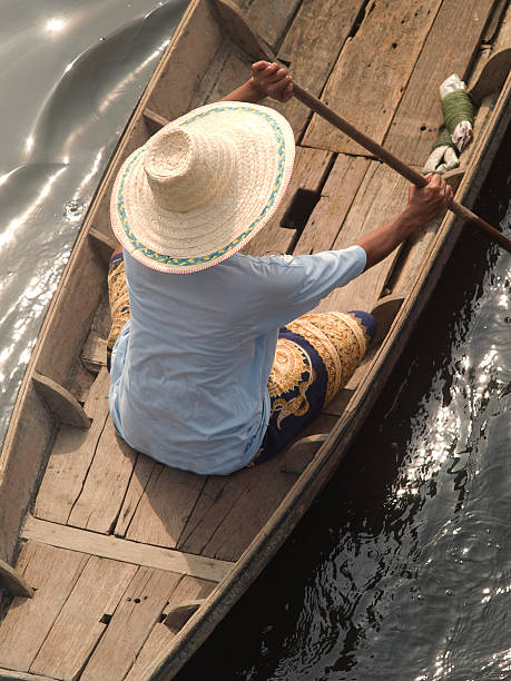 istock Asian woman in boat 144367876