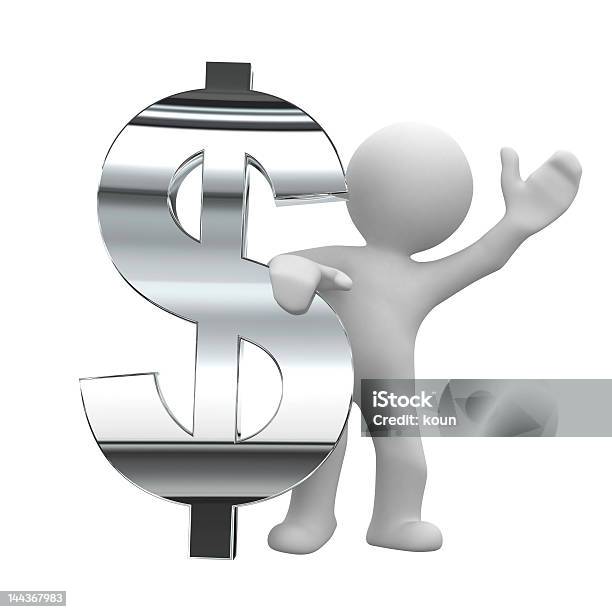 Dollar Chrome Symbol Stock Photo - Download Image Now - Abstract, Adult, Black Color