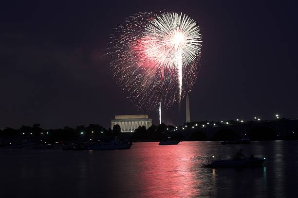 Fireworks, Washington DC stock photo