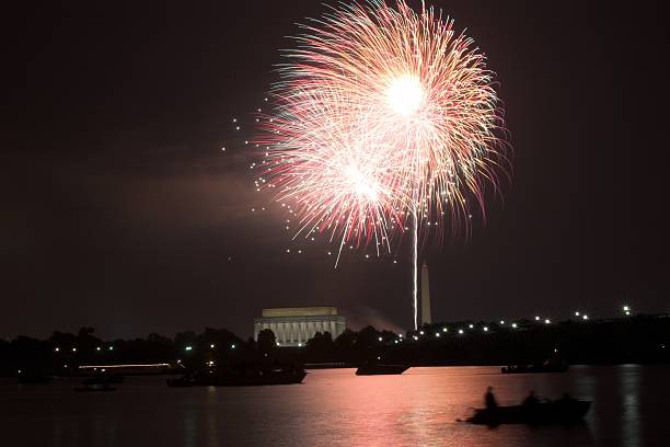 Fireworks, Washington DC stock photo