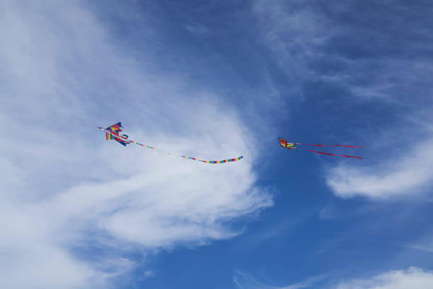 istock colorful Kite and blue Sky 1443684174