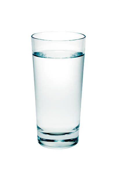istock A clear full glass of water on a white background 144368439