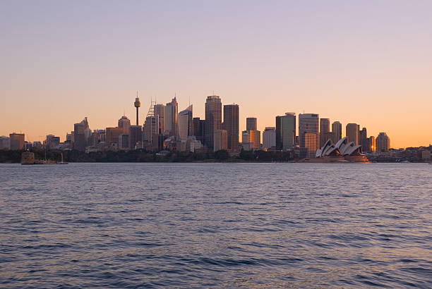 istock Sydney City and Harbour at Sunset 144368447