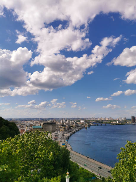 istock Kiev cityscape summer sunny day 1443686636