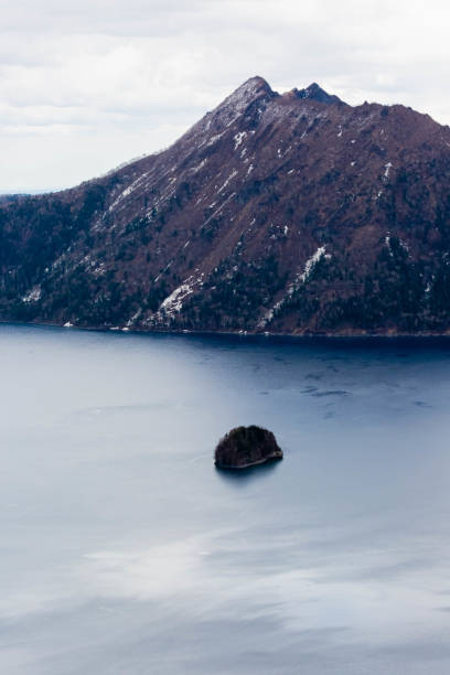 istock mashu lake in early spring in Hokkaido 1443689103