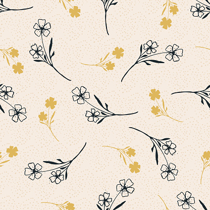 Ilustración de Fondo De Patrón Vectorial Sin Costuras De Flor De Prado Silvestre Vintage Flores Negras Amarillas Dispersas Sobre Fondo Claro Esquema De Arte Lineal De Diseño Botánico De Silueta Jardín Floral Ilustración de Fondo De Patrón Vectorial Sin Costuras De Flor De Prado Silvestre Vintage Flores Negras Amarillas Dispersas Sobre Fondo Claro Esquema De Arte Lineal De Diseño Botánico De Silueta Jardín Floral