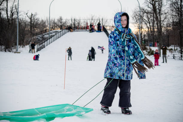 istock Silly boy on snowy day 1443706956