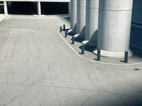 Empty concrete modern architecture detail